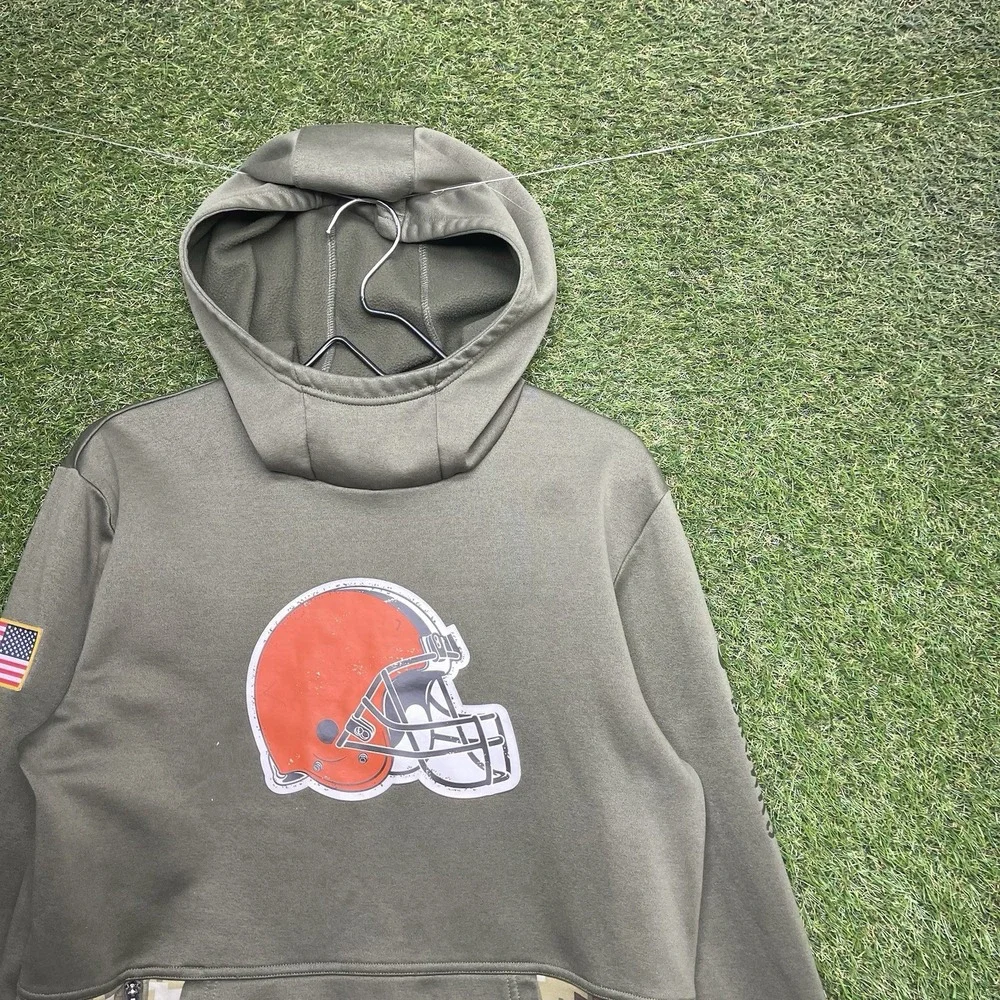 Cleveland Browns Nike OnField Boys Youth XL Salute to Service Military Hoodie